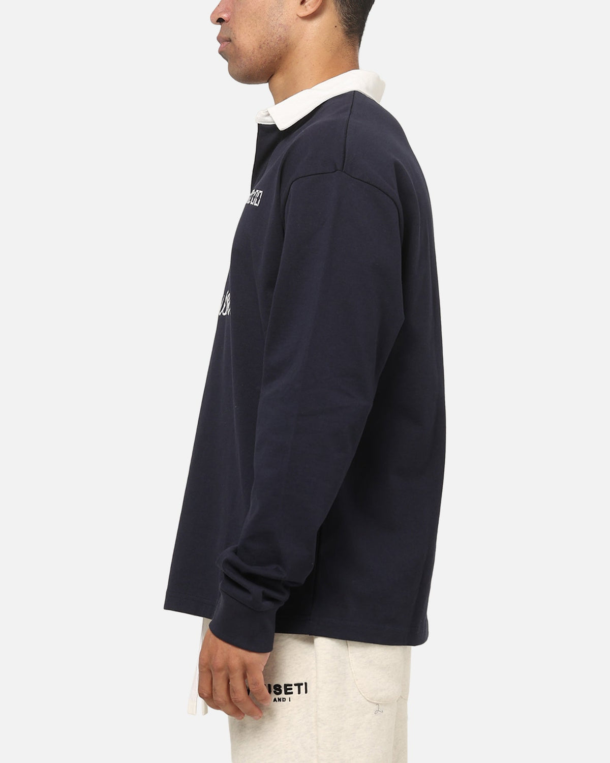 VOUSETI Vouseti Post Game Long Sleeve Polo Shirt Navy
