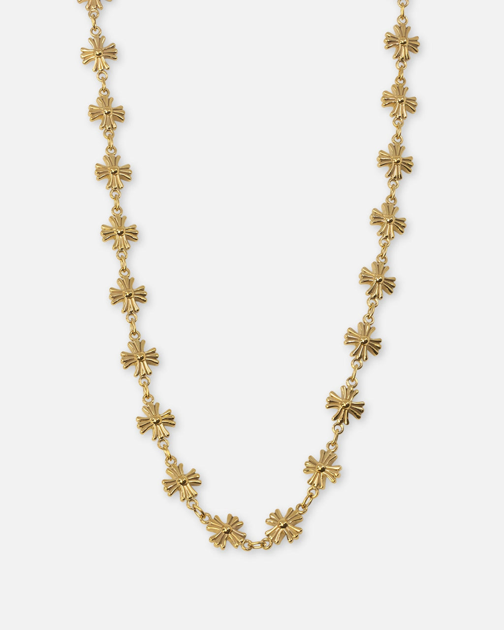SAINT MORTA Saint Morta Chrome Cross Chain Necklace Gold