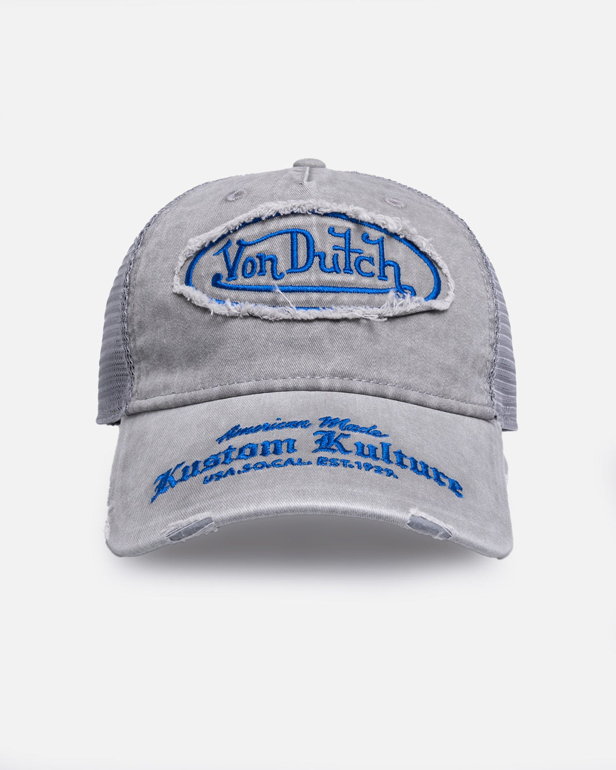 VON DUTCH Von Dutch American Made Trucker Snapback Grey
