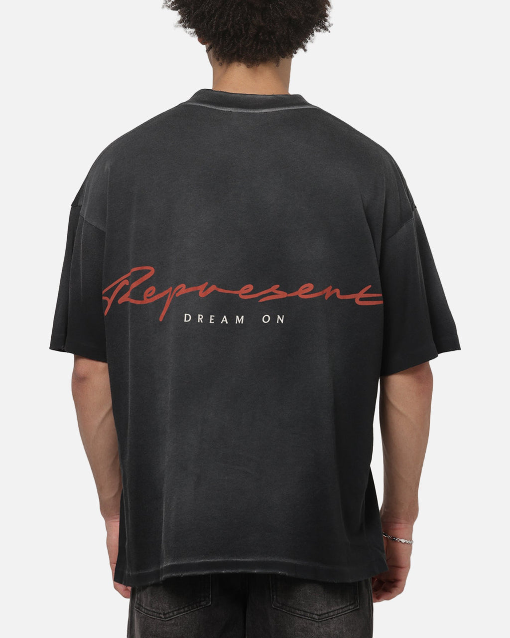 REPRESENT Classic Represent Chrome Flight T-Shirt Stained Black