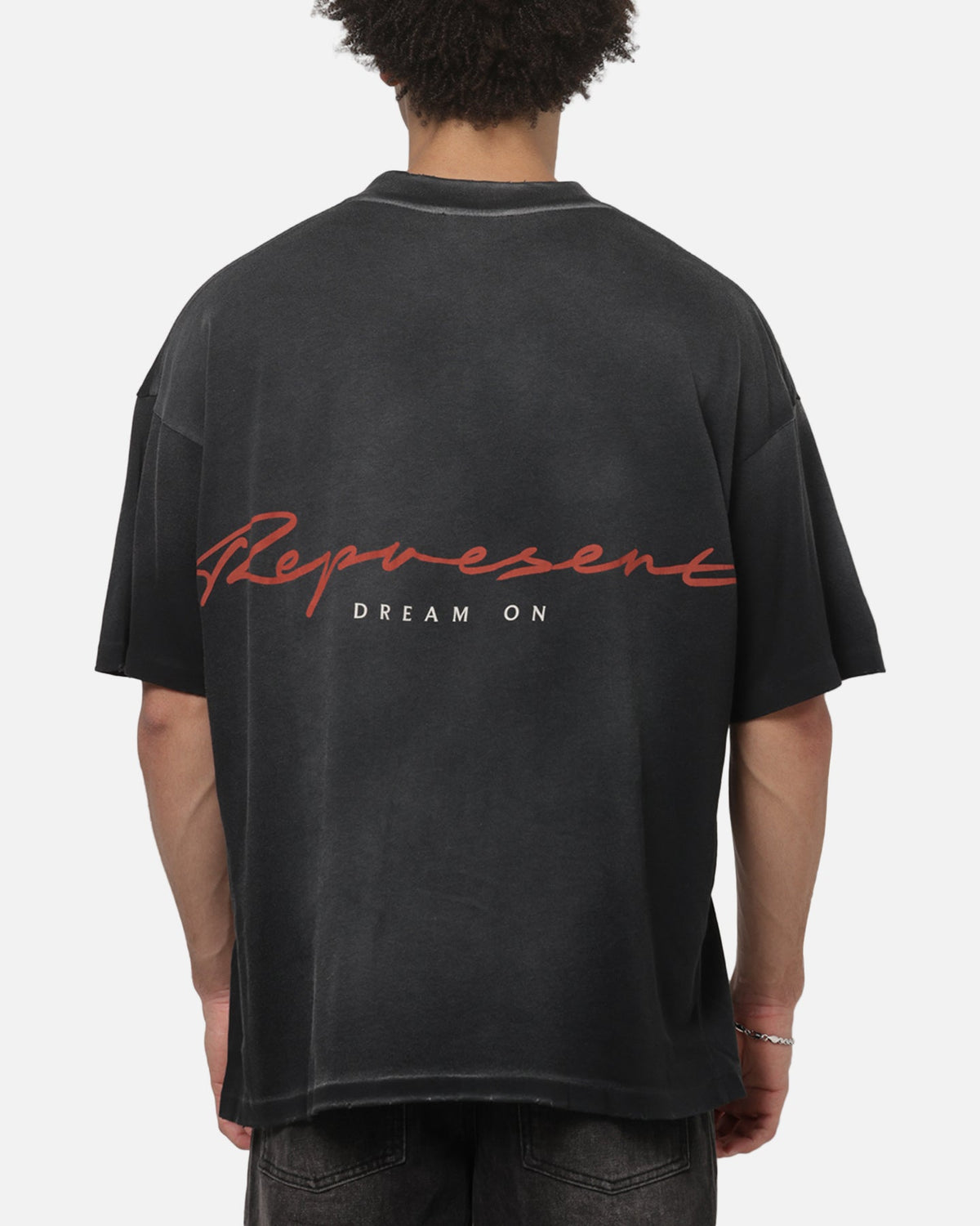 REPRESENT Classic Represent Chrome Flight T-Shirt Stained Black