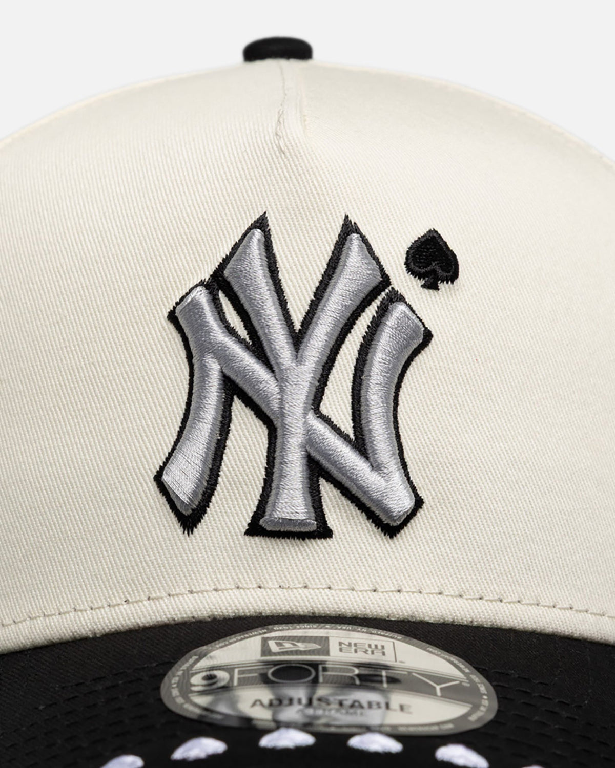 New Era New Era New York Yankees 'Royal Flush' 9FORTY A-Frame Snapback White/Black