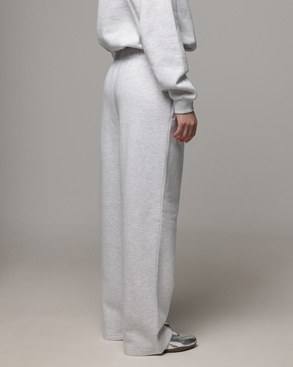 AMERICAN THRIFT Premium American Thrift Women's Straight Leg Trackpants Grey Heather