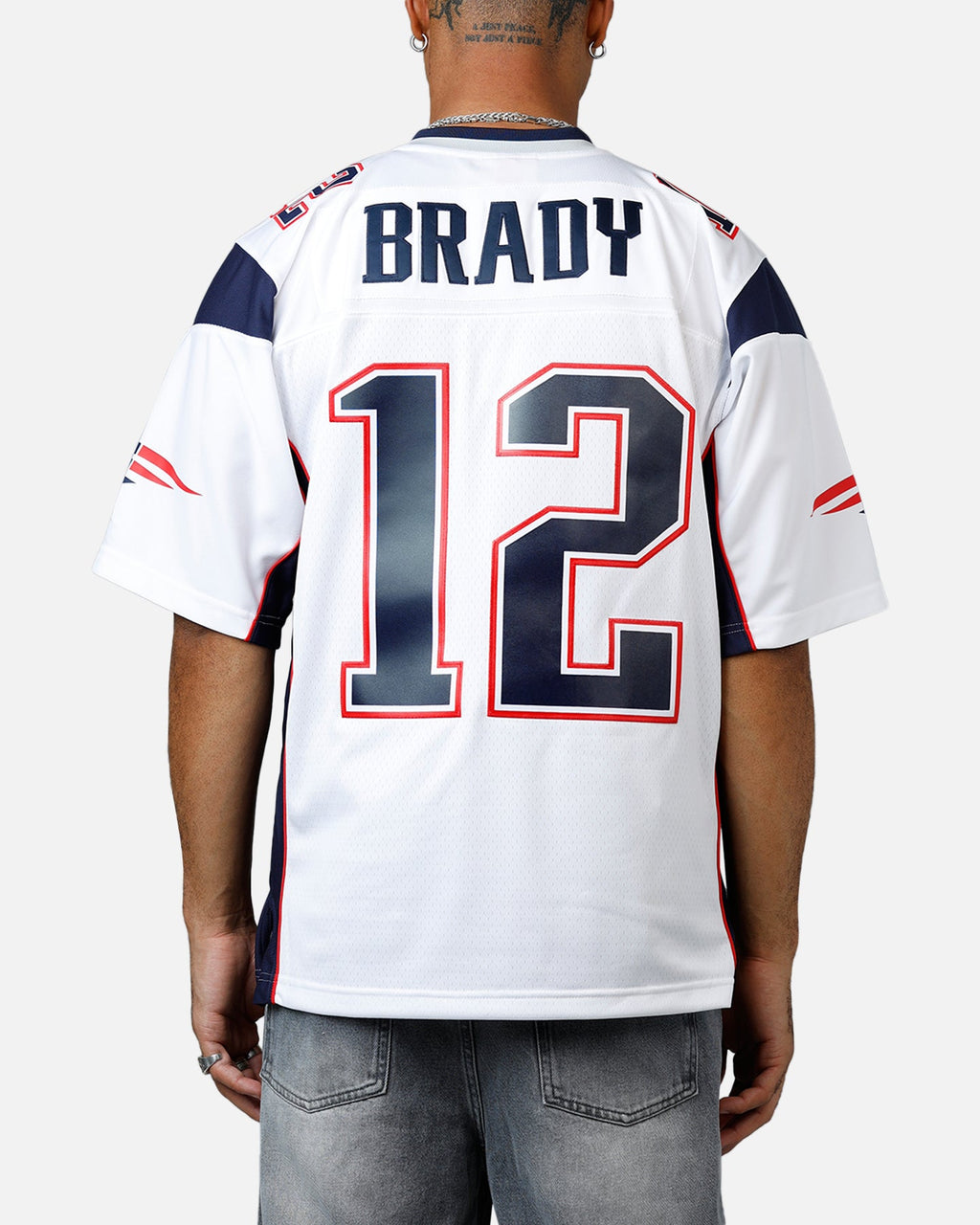 MITCHELL & NESS Mitchell & Ness New England Patriots Tom Brady #12 2000 Road Jersey White