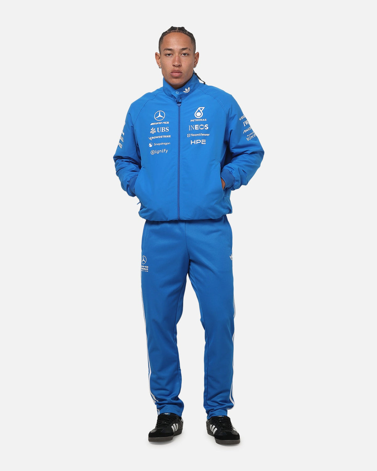 ADIDAS Adidas Mercedes-AMG Petronas Formula 1 Driver Jacket Blue
