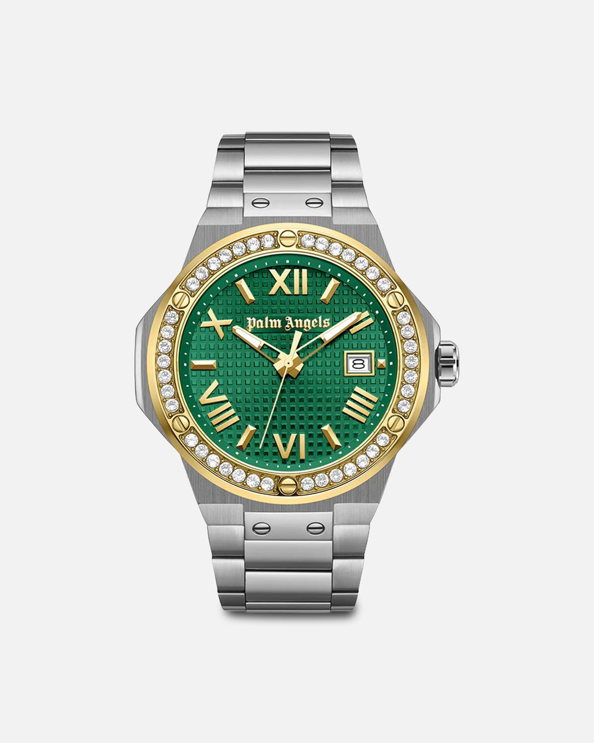 Palm Angels Palm Angeles Stratos Watch Silver/Gold/Green