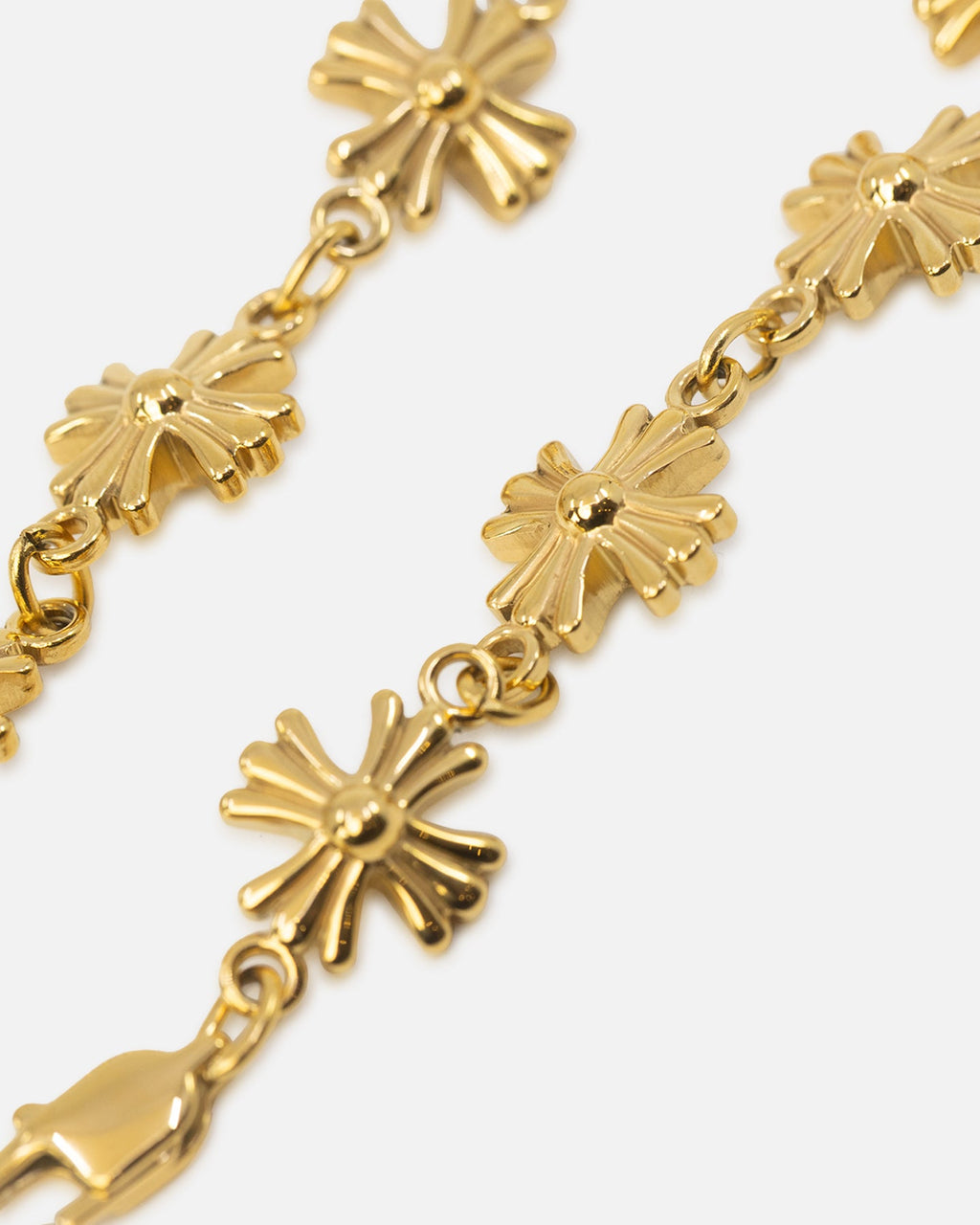 SAINT MORTA Premium Saint Morta Chrome Cross Bracelet Gold