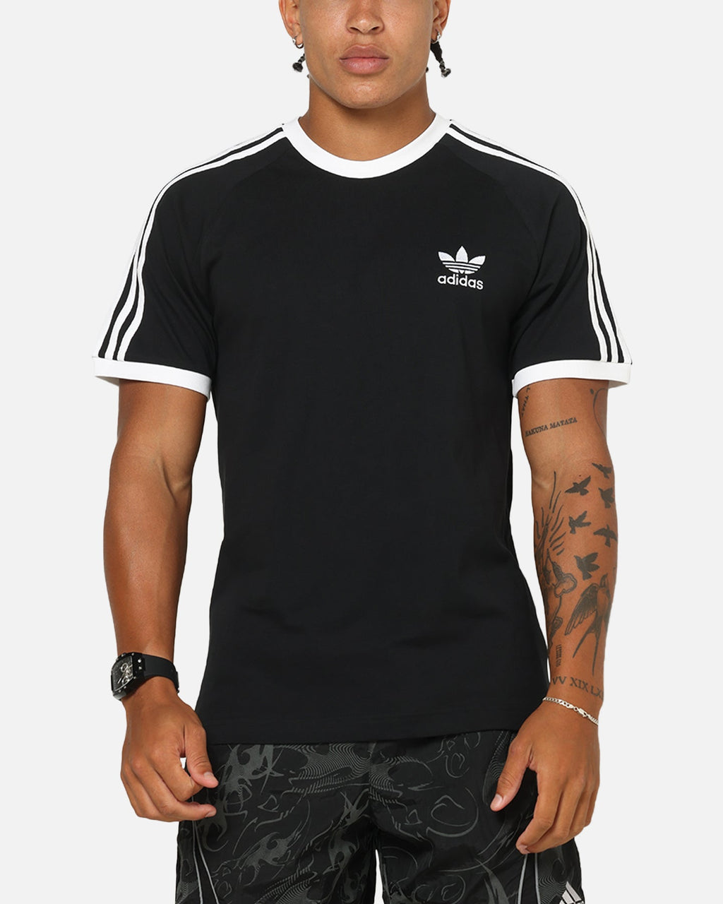 ADIDAS Adidas Classics 3-Stripes T-Shirt Black