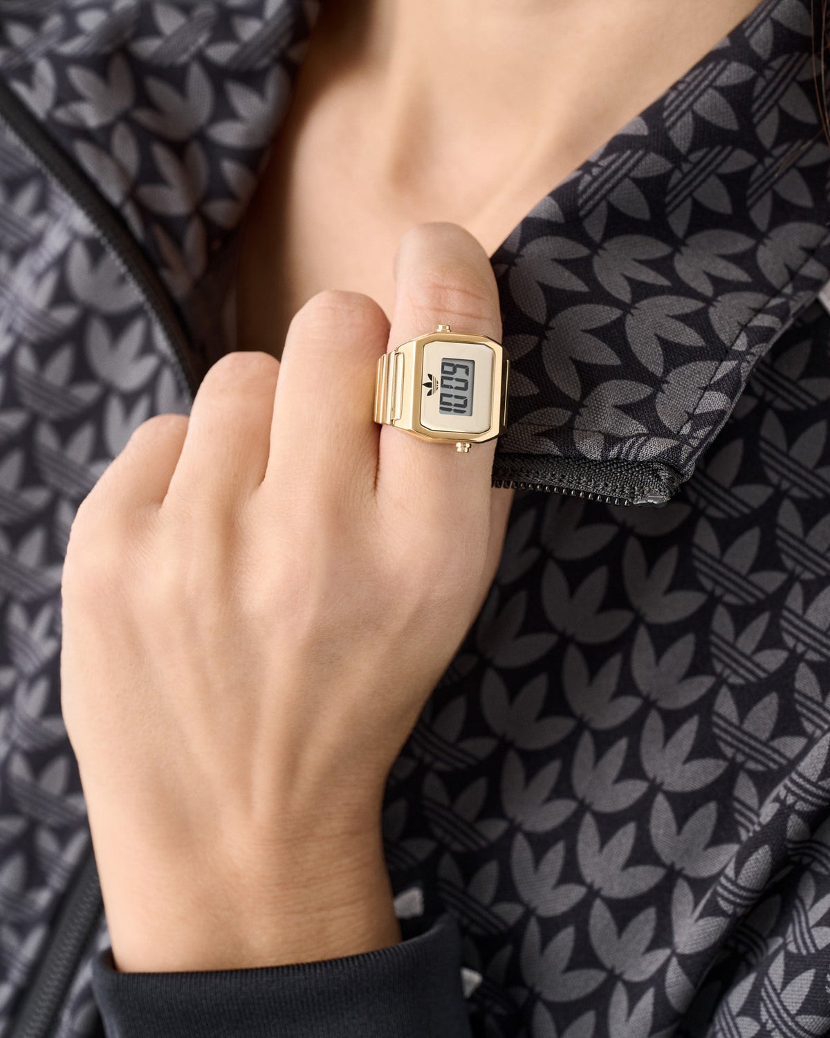 ADIDAS Premium Adidas Digital Two Ring Watch Gold