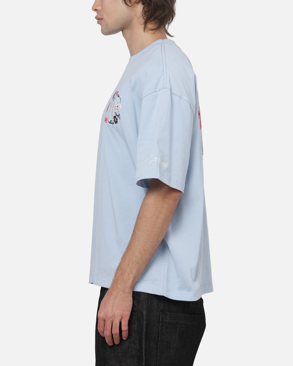 MITCHELL & NESS Mitchell & Ness New York Yankees Stack Box T-Shirt Baby Blue