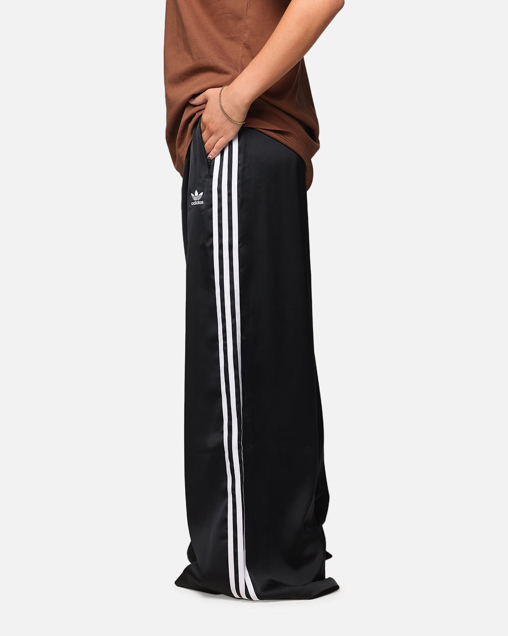ADIDAS Adidas Women's Satin Wide Leg Pants Black
