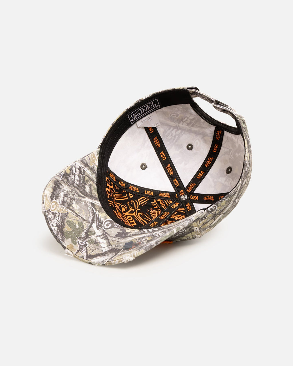 VON DUTCH Von Dutch Worn Camo Strapback Real Tree Camo