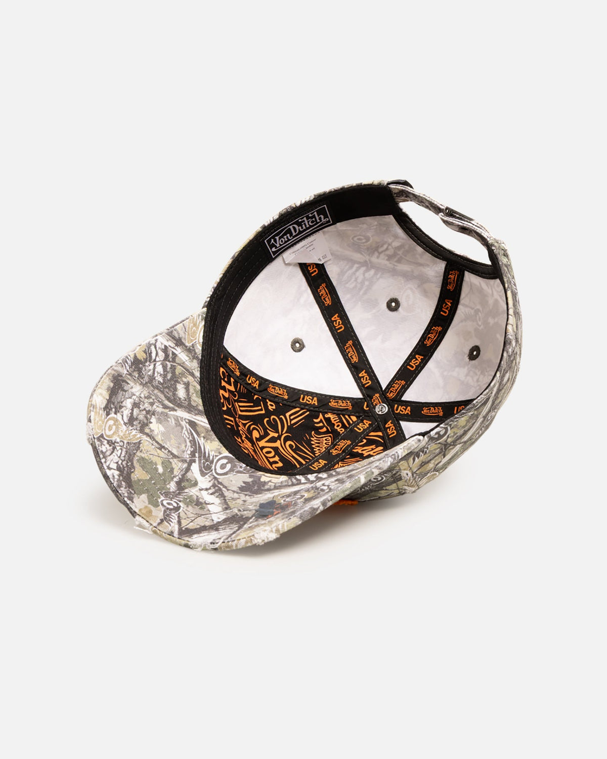 VON DUTCH Von Dutch Worn Camo Strapback Real Tree Camo