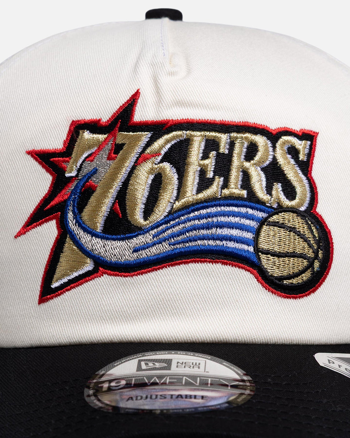 New Era New Era Philadelphia 76ers 'Chrome White' 19TWENTY Snapback White/Black