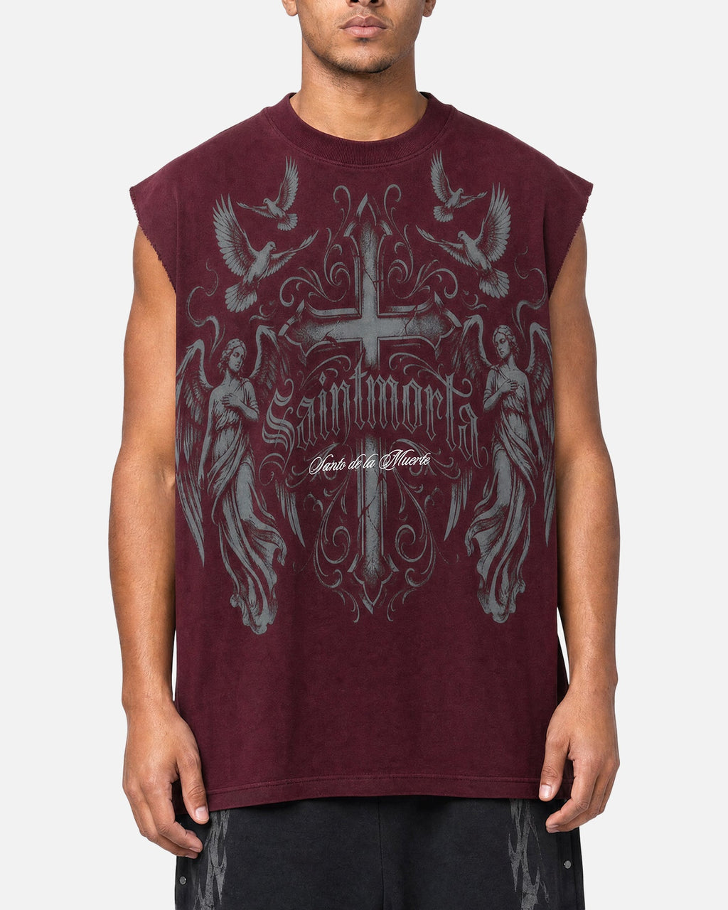 SAINT MORTA Saint Morta Renaissance Muscle T-Shirt Pigment Washed