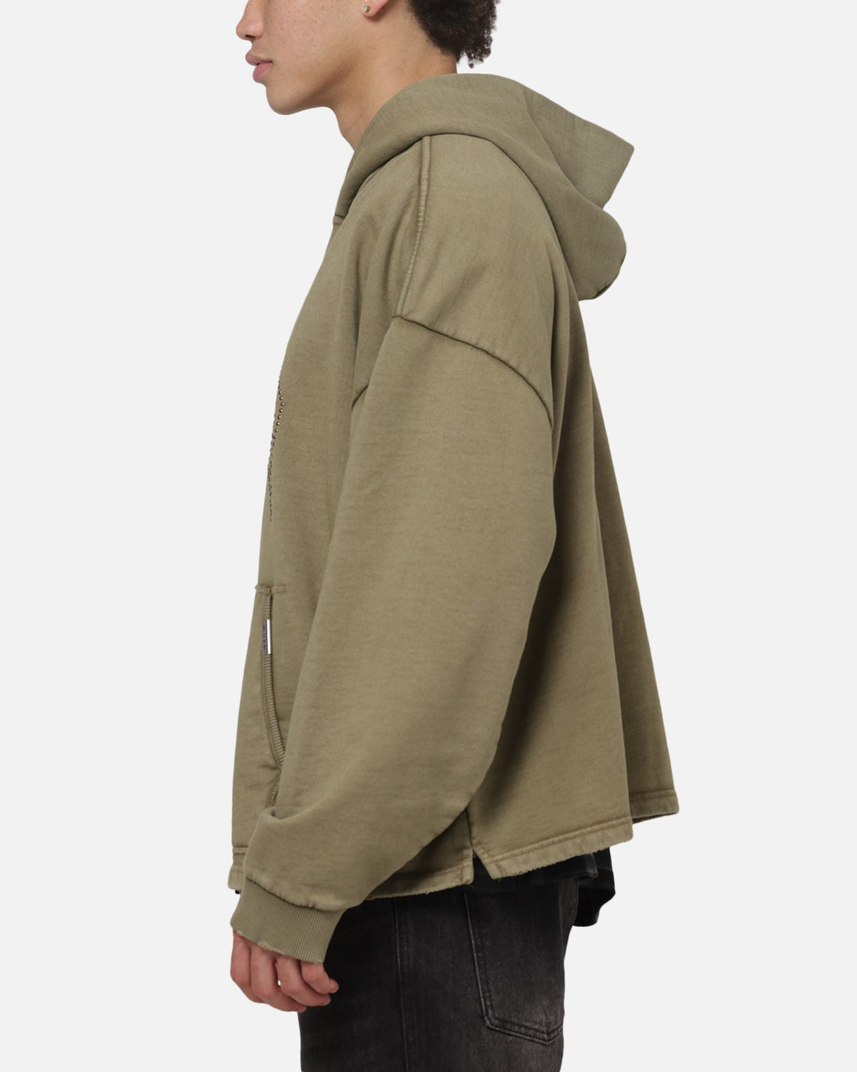 REPRESENT Represent Embellished Hoodie Vintage Khaki