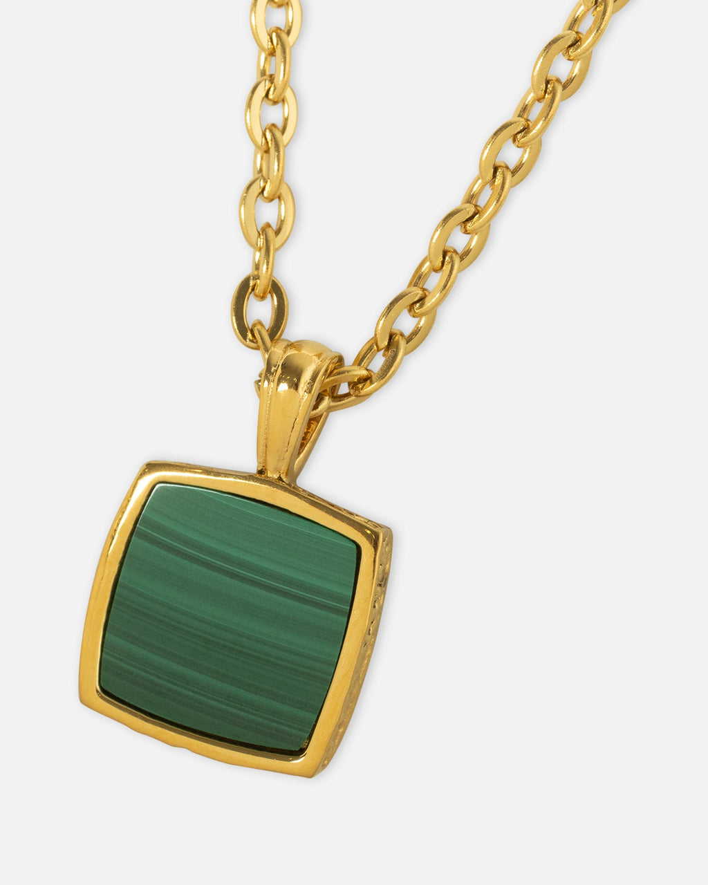 SAINT MORTA Official Saint Morta Malachite Pendant Chain Gold