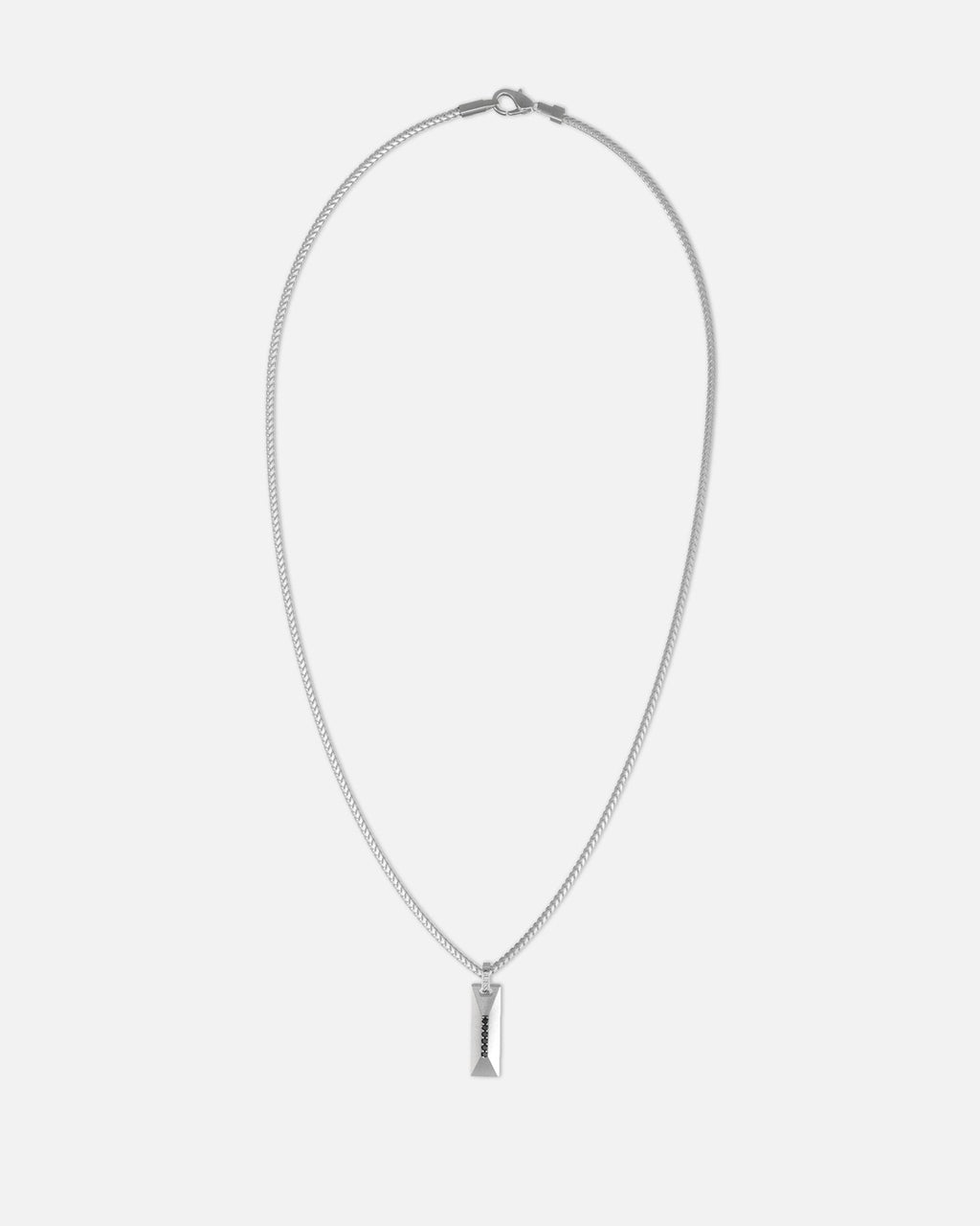 GUESS MAINLINE Guess Mainline True Spirit Crystal Tag Necklace Silver