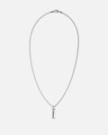 GUESS MAINLINE Guess Mainline True Spirit Crystal Tag Necklace Silver