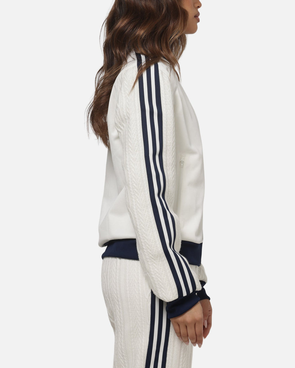 ADIDAS Adidas Women's Knit Classic Track Top Off White