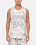 MITCHELL & NESS Mitchell & Ness Los Angeles Lakers Shaquille O'Neal #34 Snow Camo Energy Swingman Jersey Vintage White