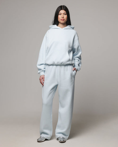 AMERICAN THRIFT American Thrift Women's Straight Leg Trackpants Light Blue