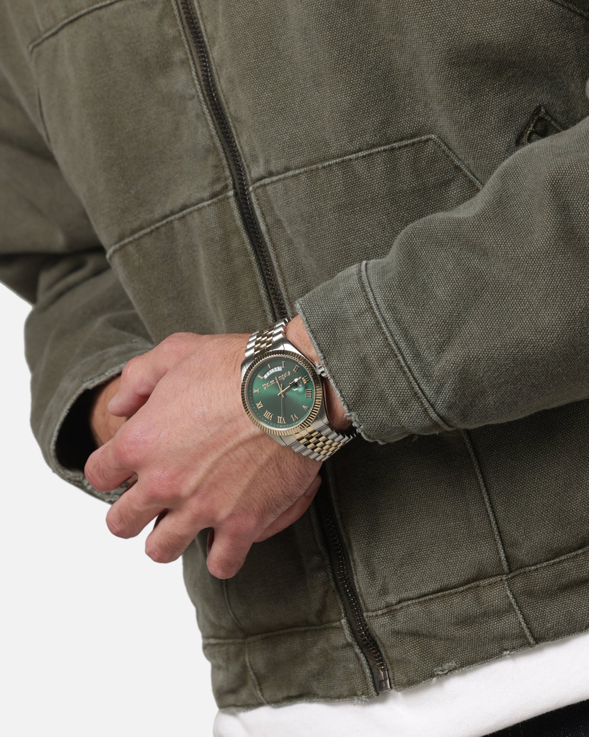 Palm Angels Palm Angels Primo Watch Silver/Gold/Green