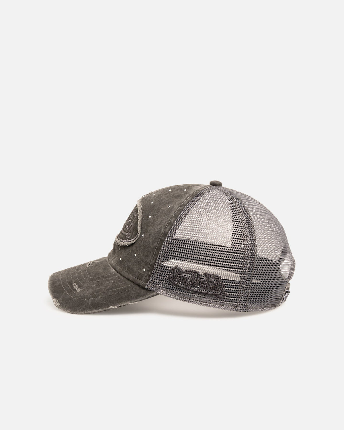 VON DUTCH Von Dutch Glitz Trucker Strapback Black Wash