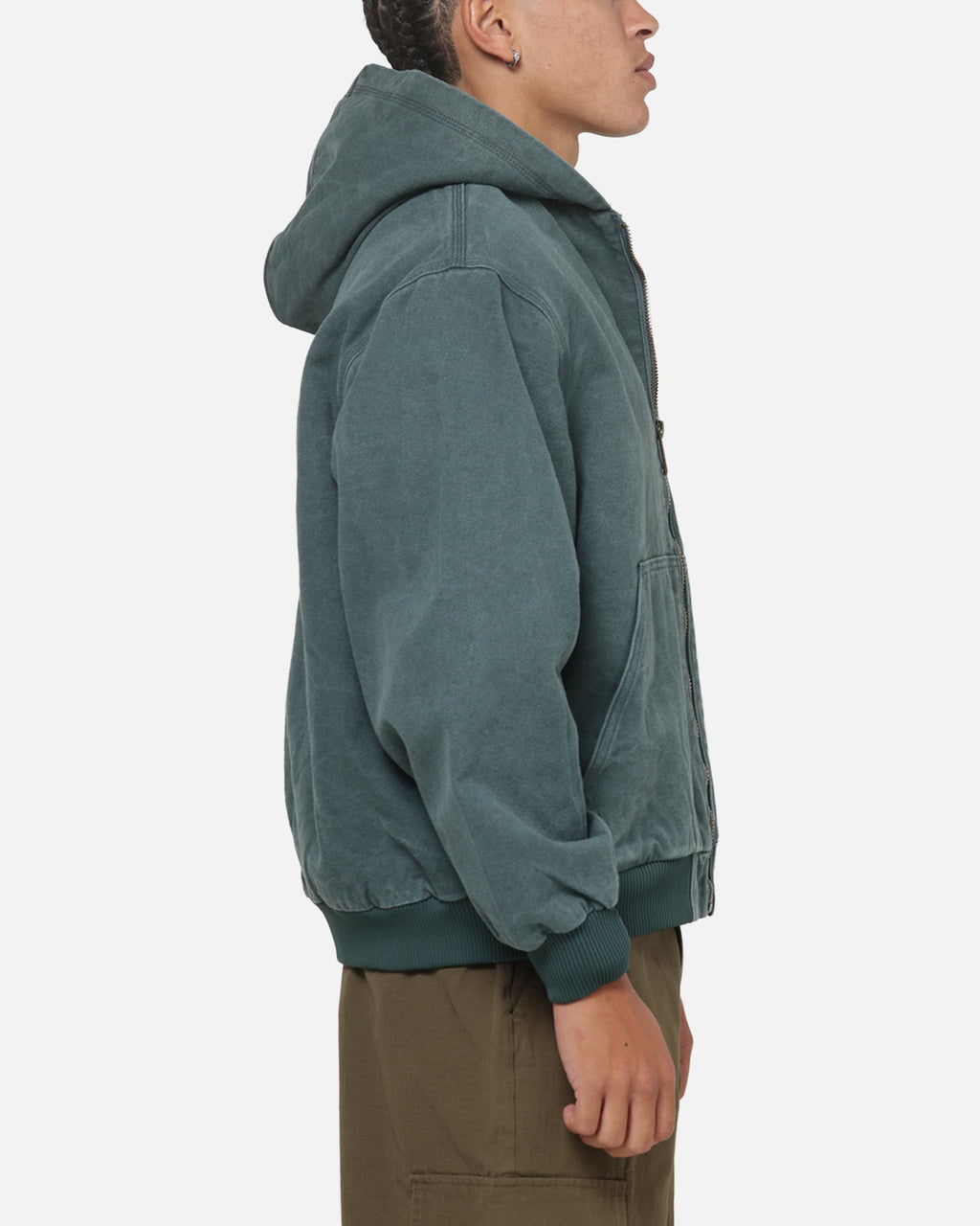 CARRE Original Carre Sherpa Lined Hoodie Forest Green