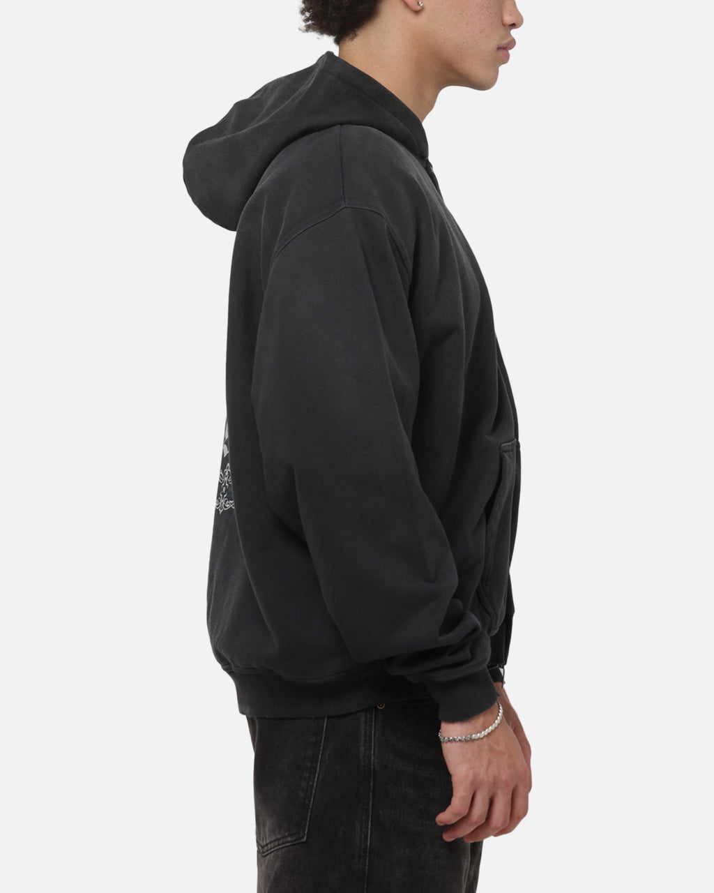 REPRESENT Represent Private Members Hoodie Stained Black
