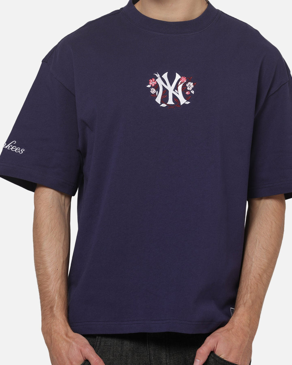 MITCHELL & NESS Mitchell & Ness New York Yankees Floral Box T-Shirt Navy