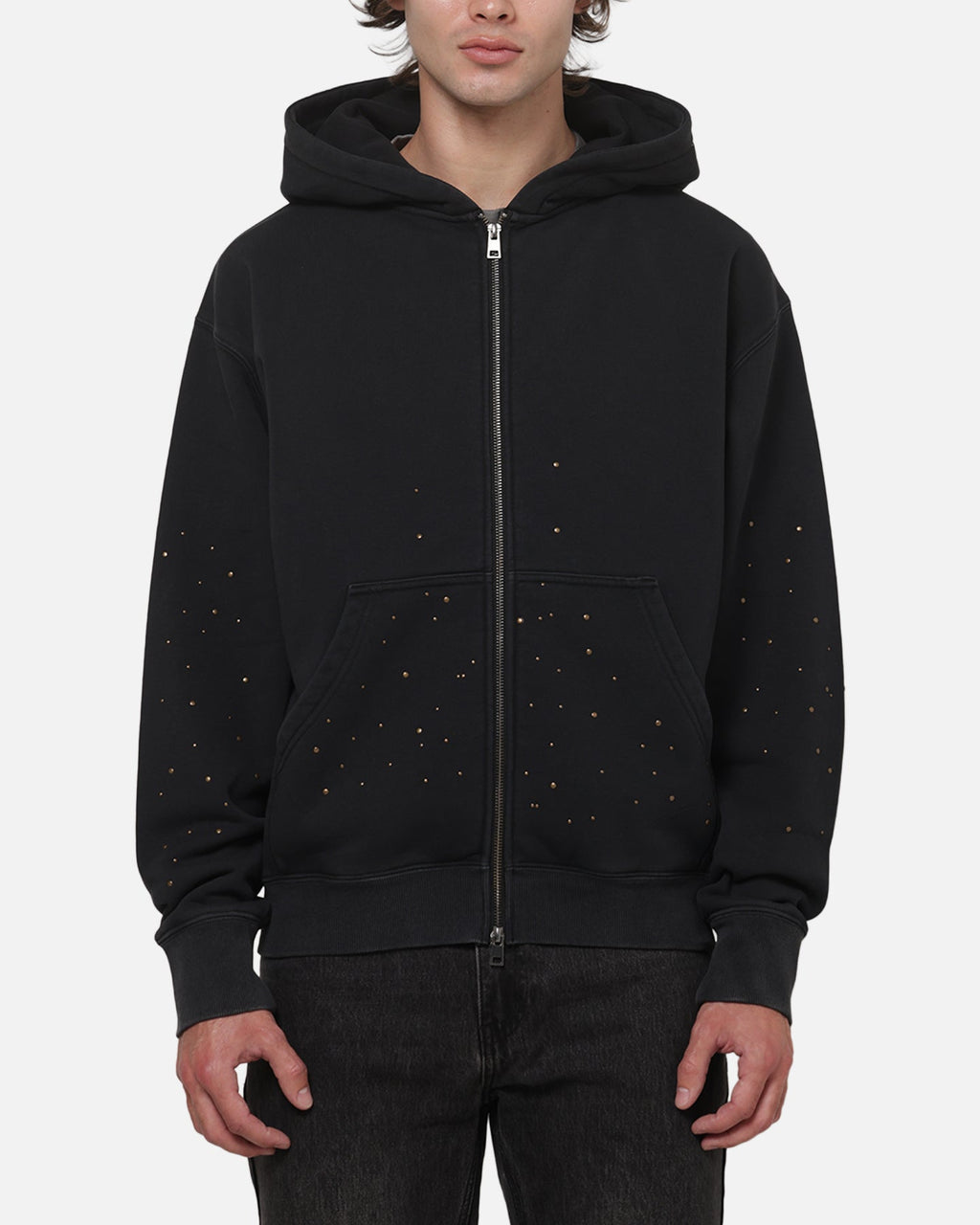 SAINT MORTA Saint Morta Medici Zip Hoodie Washed Black