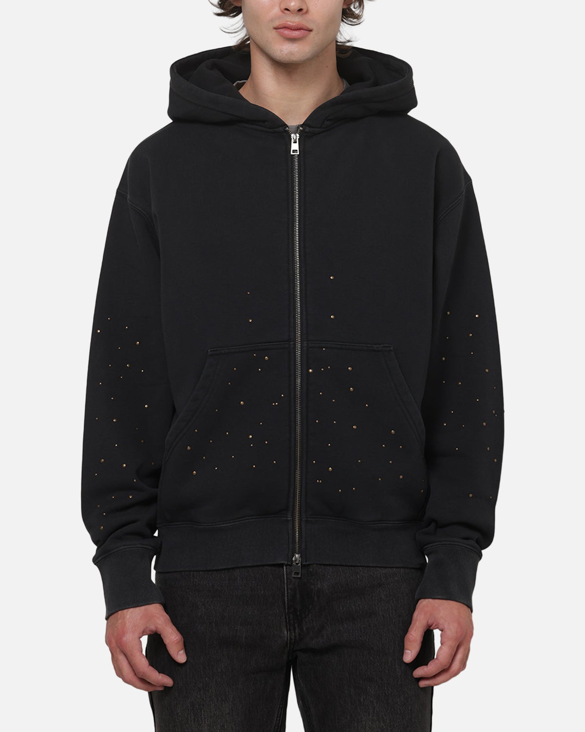 SAINT MORTA Saint Morta Medici Zip Hoodie Washed Black