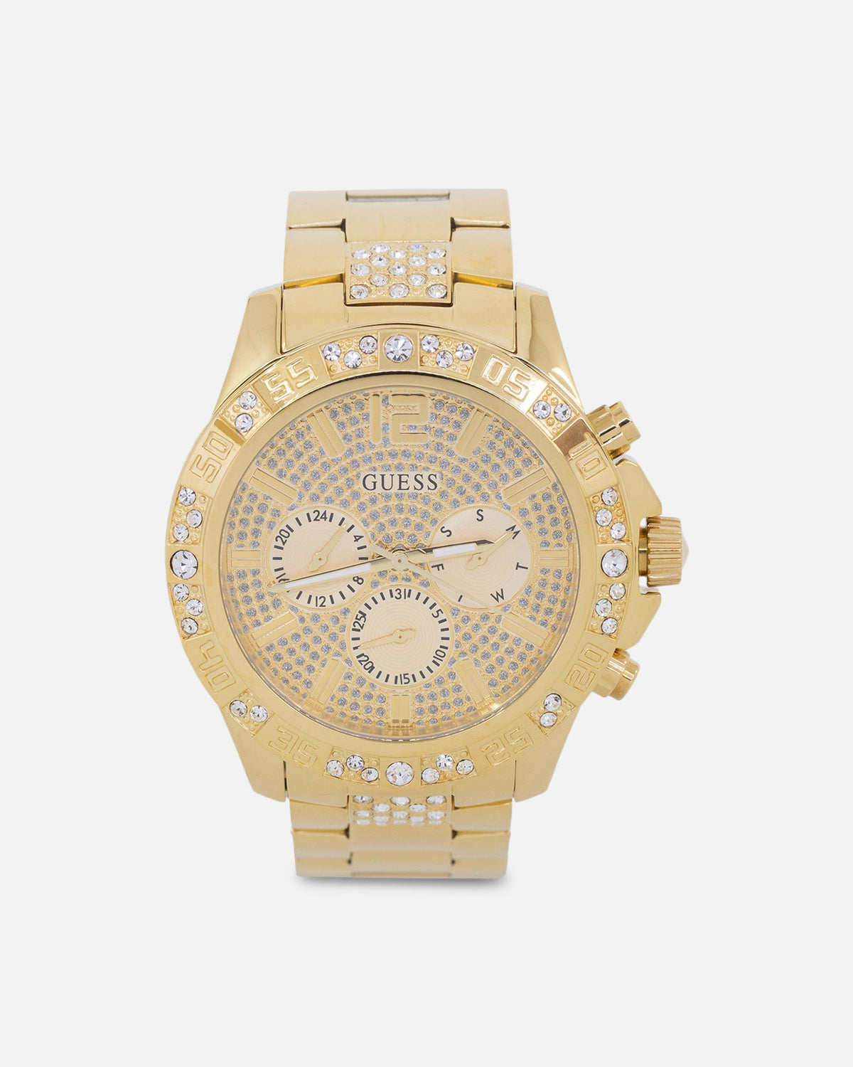 GUESS MAINLINE Original Guess Mainline Majestic Crystal Gold Bracelet Watch Gold