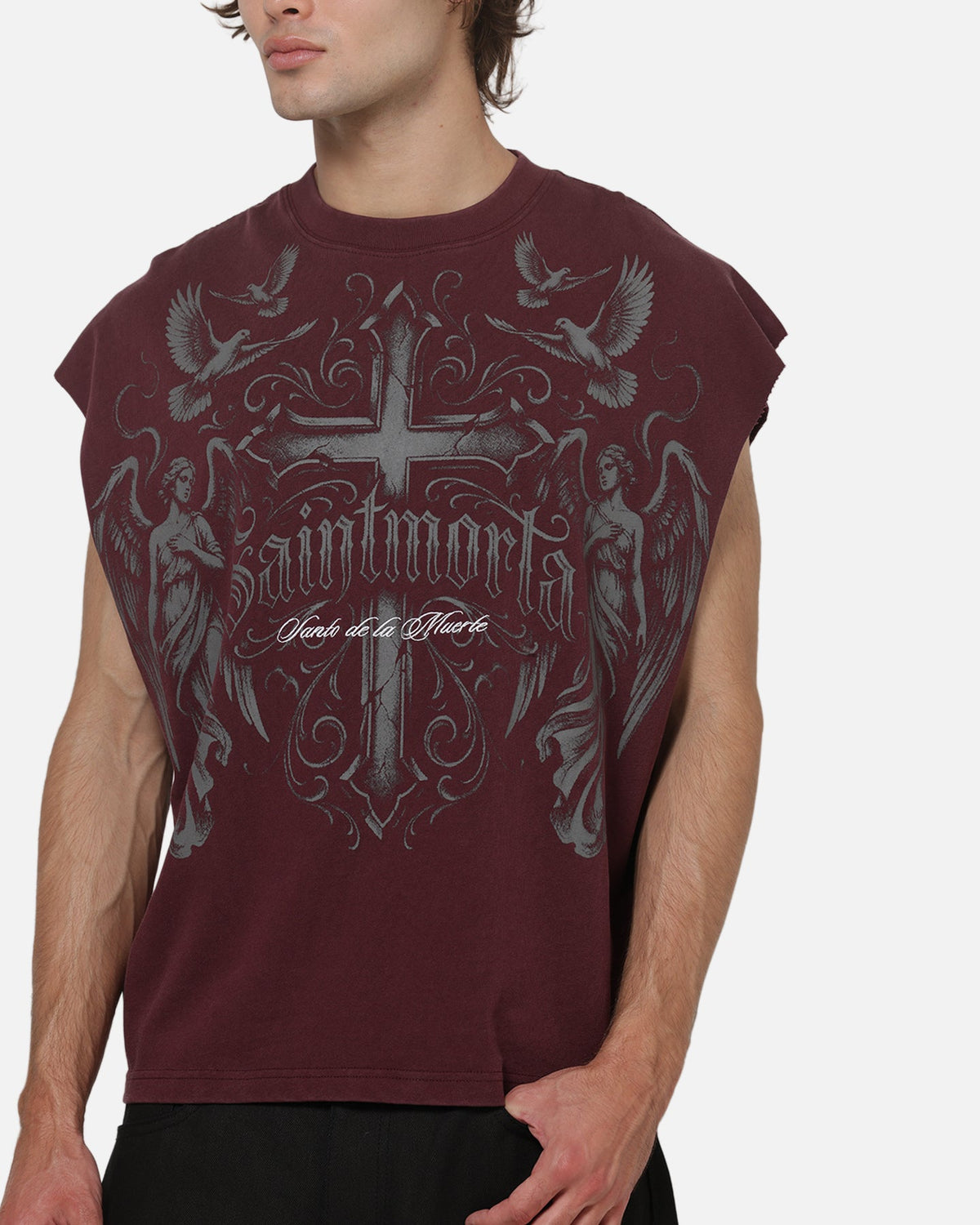 SAINT MORTA Saint Morta Renaissance Muscle T-Shirt Pigment Washed
