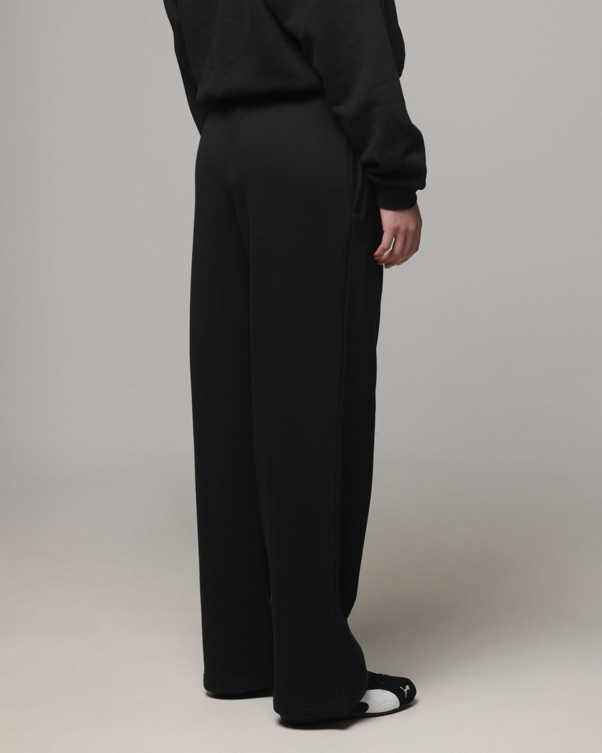 AMERICAN THRIFT American Thrift Women's Straight Leg Trackpants Black
