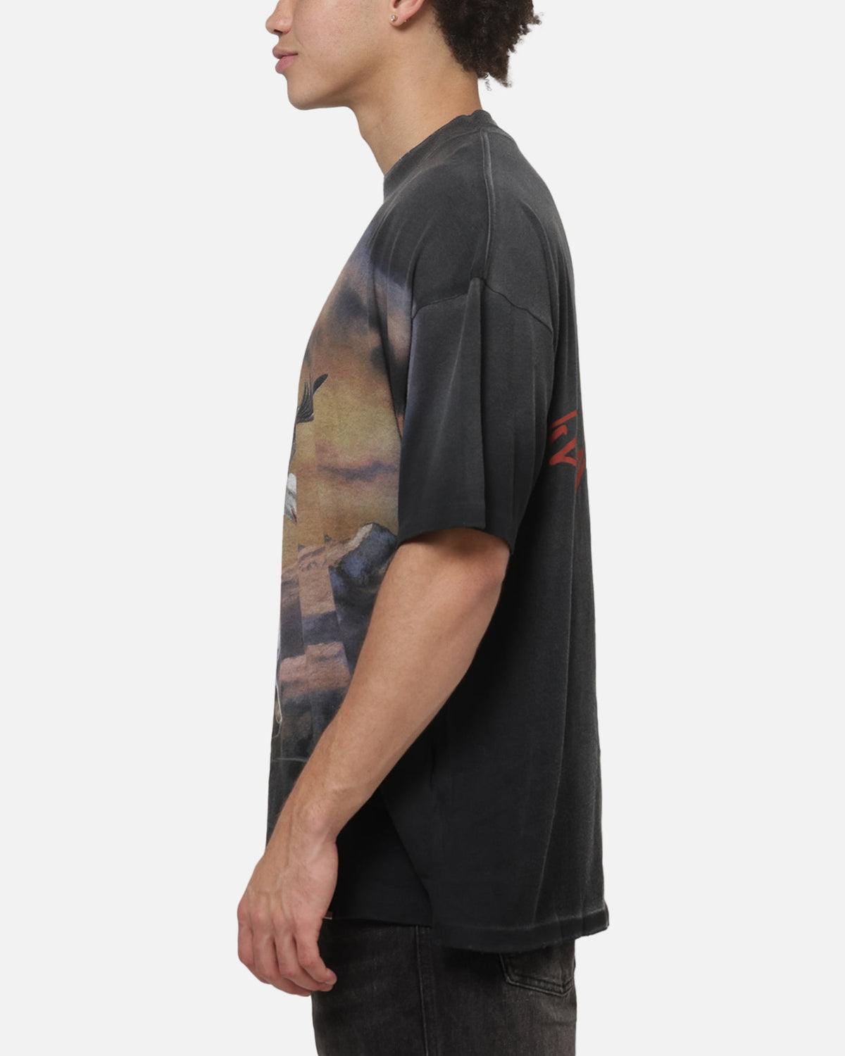 REPRESENT Classic Represent Chrome Flight T-Shirt Stained Black
