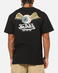 VON DUTCH Von Dutch Flying Eyeball T-Shirt Black