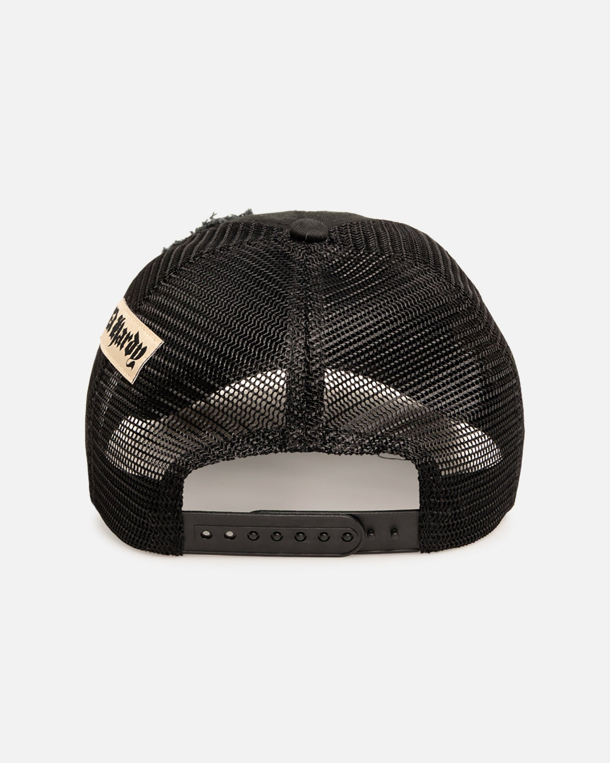 ED HARDY Ed Hardy Euro Distressed Trucker Snapback Black