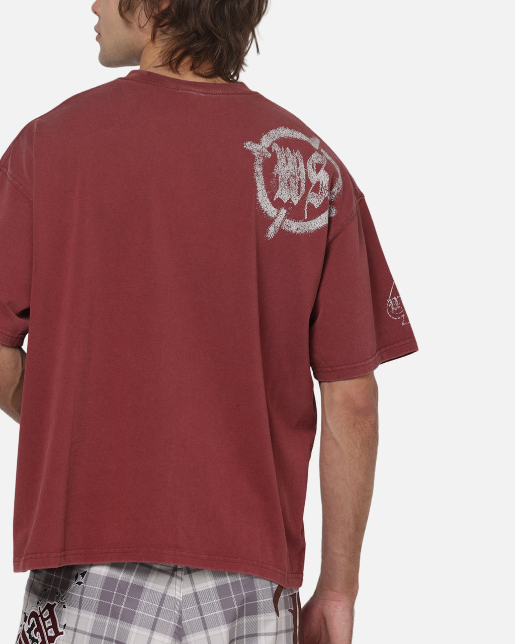 WORSHIP Classic Worship Catharsis Box Crop T-Shirt Port Wine