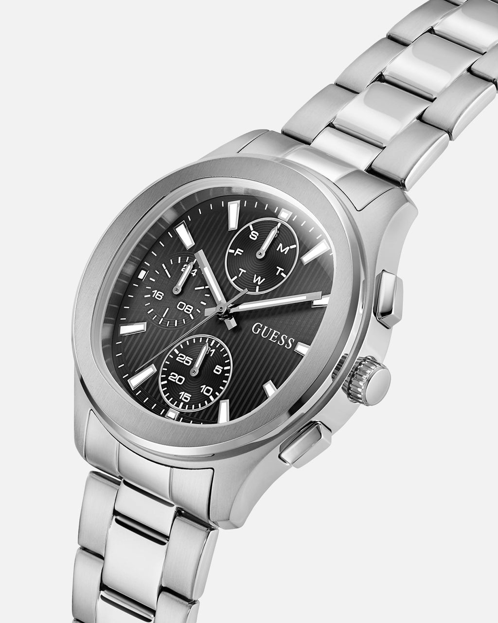 GUESS MAINLINE Official Guess Mainline Palmer Watch Silver