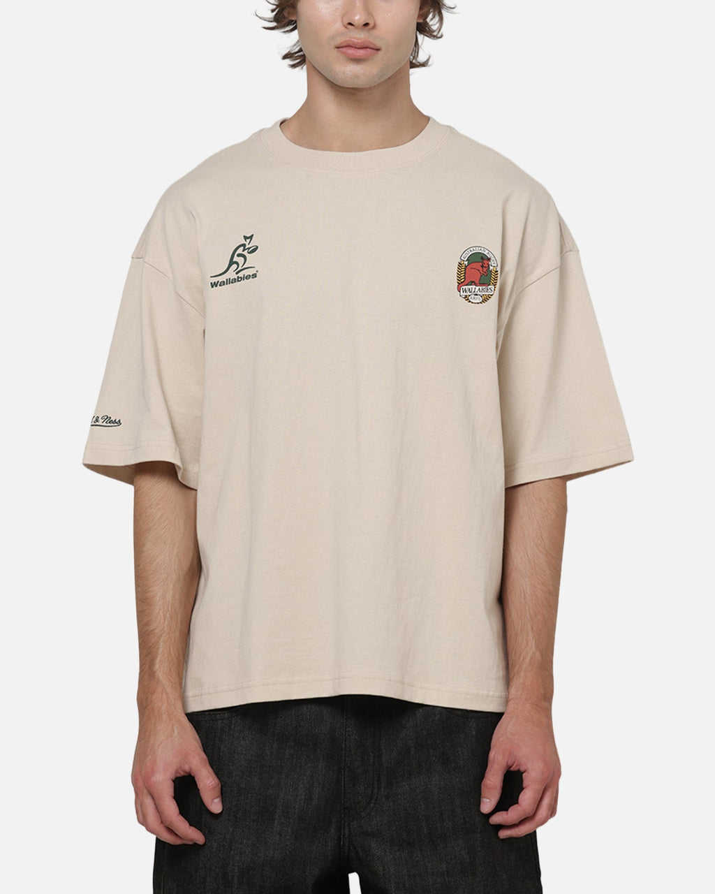 MITCHELL & NESS Mitchell & Ness Wallabies Cropped T-Shirt Ivory