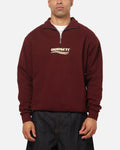 VOUSETI Official Vouseti Golf Wave Quarter Zip Crewneck Dark Plum