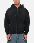73Studio 73Studio Marvel Spider-Man Battle Torn Zip Hoodie Washed Black
