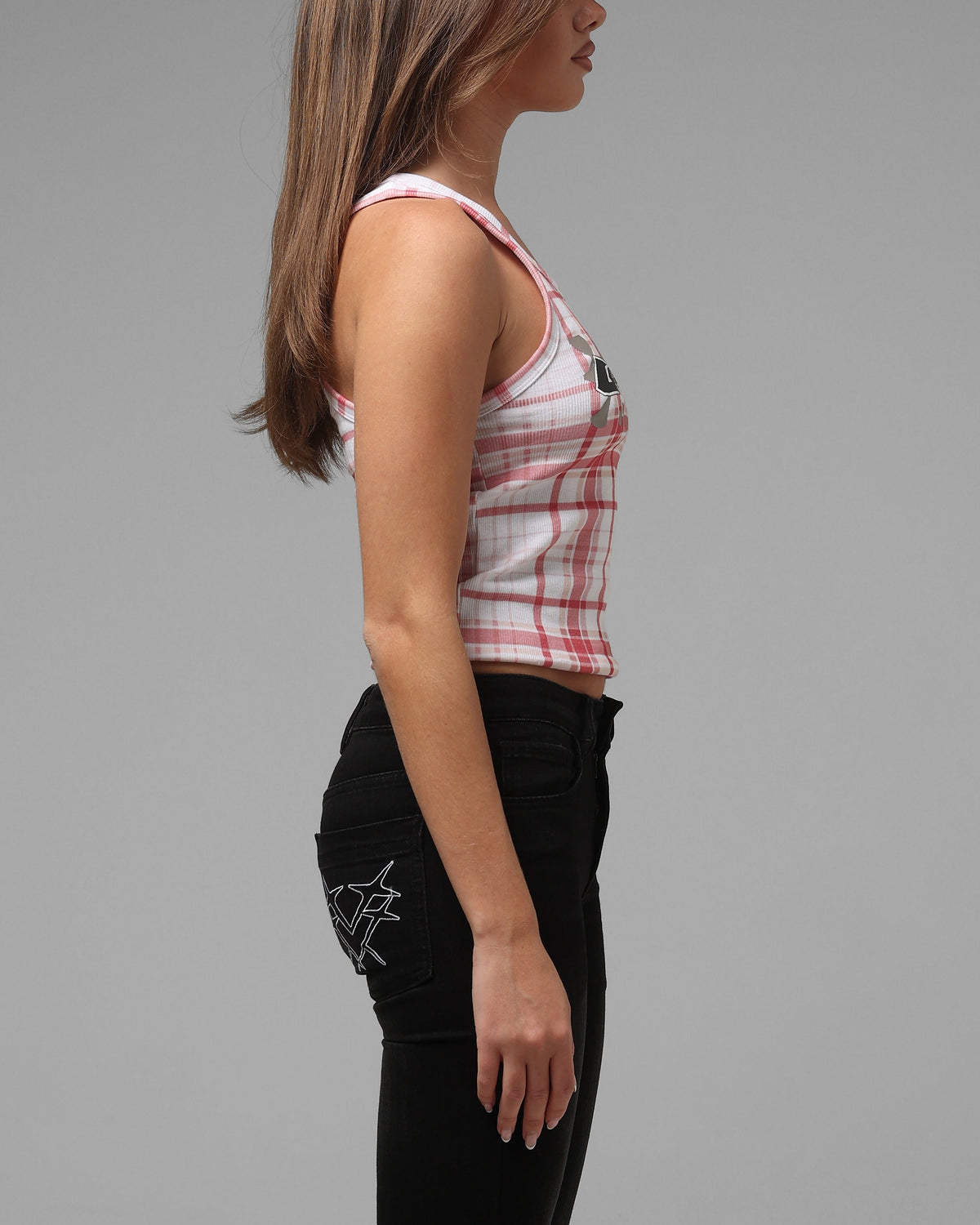 LOITER Classic Loiter Women's Shibuya Tank Red Plaid