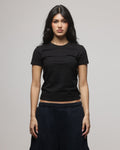 AMERICAN THRIFT American Thrift Women's Shrunken T-Shirt Black