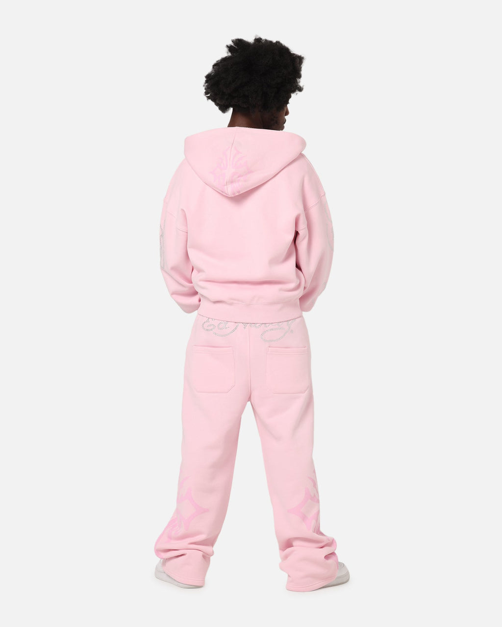 ED HARDY Ed Hardy Trinity Zip Hoodie Pink