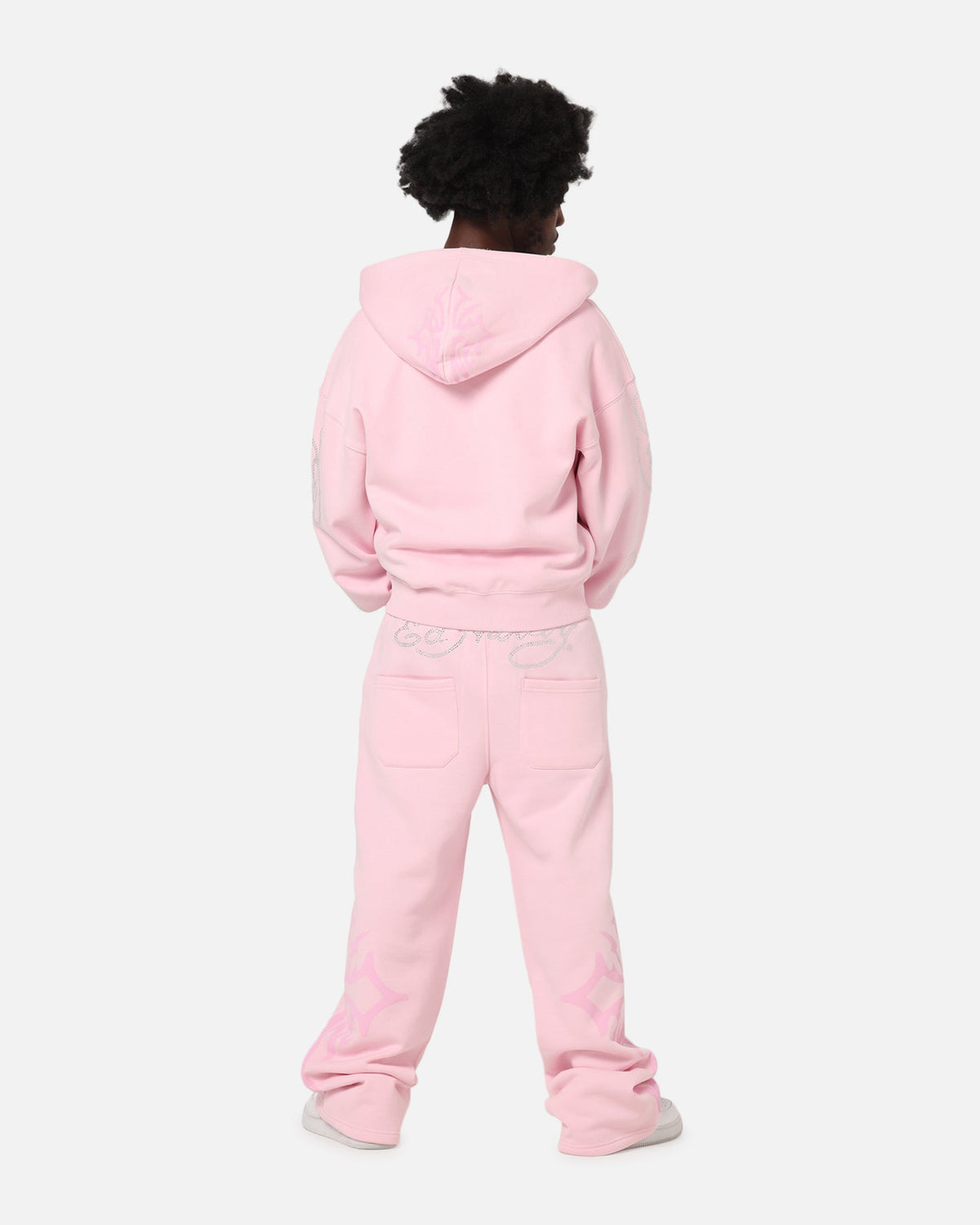 ED HARDY Ed Hardy Trinity Zip Hoodie Pink