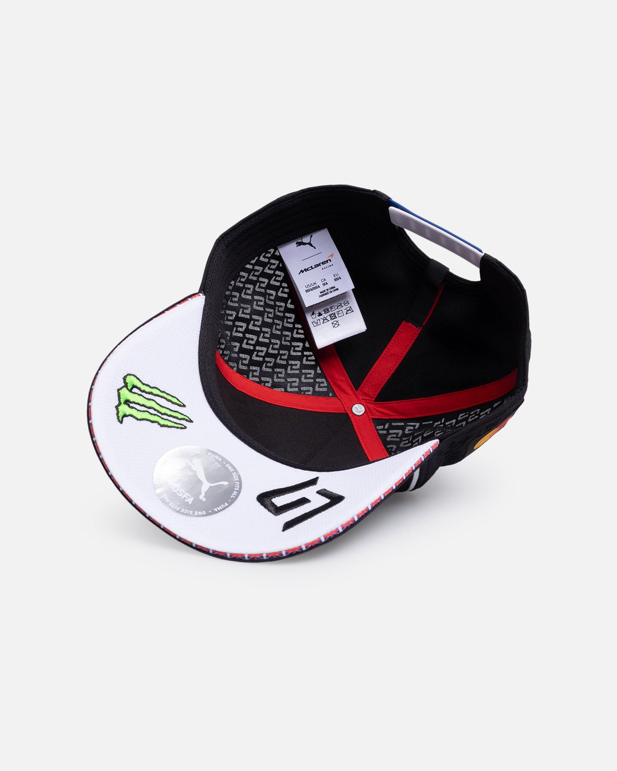 PUMA Official Puma X Mclaren F1 Lando Norris Replica Baseball Snapback Cap Puma Black