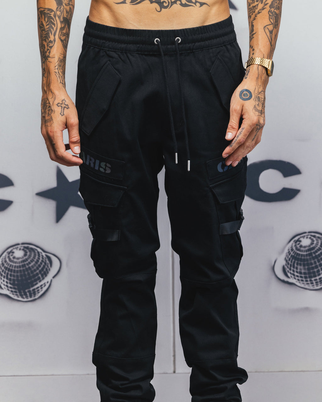 CARRE Carré Reflective Transition Cargo Joggers Black/Multi-coloured